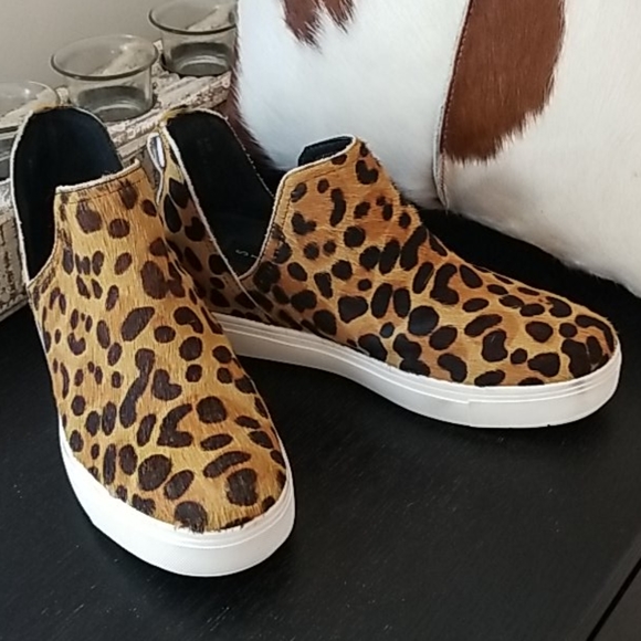 Steve Maden Leopard Fur Platform Shoes - Picture 16 of 16